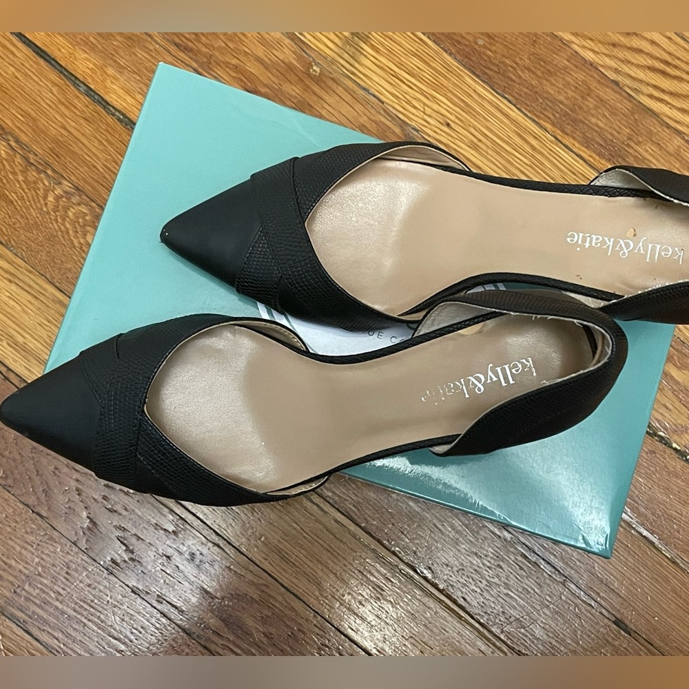 Classic Black heels—small heel